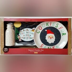 Pearhead Santa's Cookie Set with Red and White